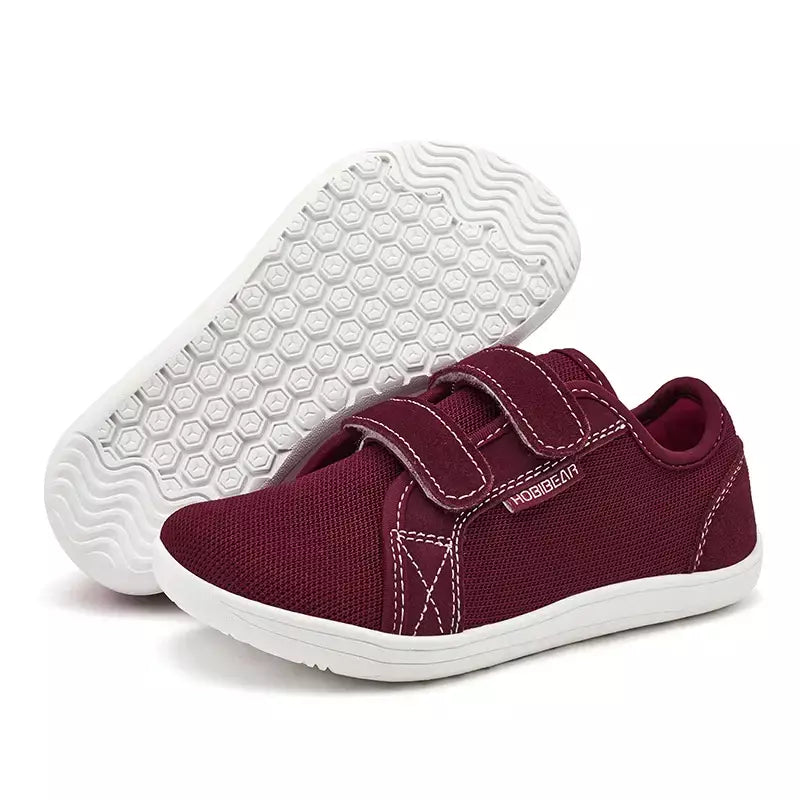 HOBIBEAR-Tênis de malha leve infantil, calçados casuais respiráveis, sapatos minimalistas com os pés descalços, pequenos e grandes, tênis infantil