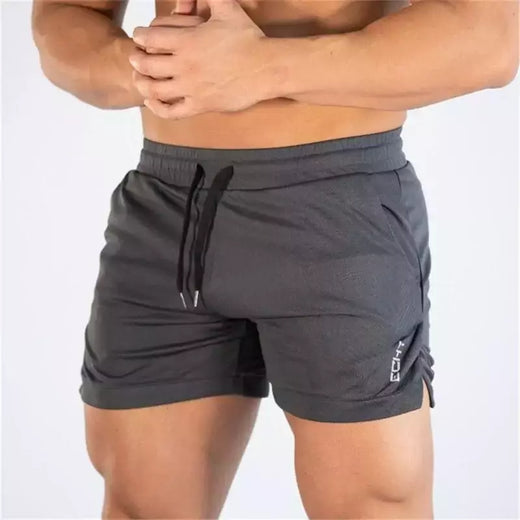 Calções masculinos de esportes fitness, calções masculinos de treino de ginástica, calções de malha respirável, calças curtas de praia secagem rápida, roupas esportivas, verão, 2023