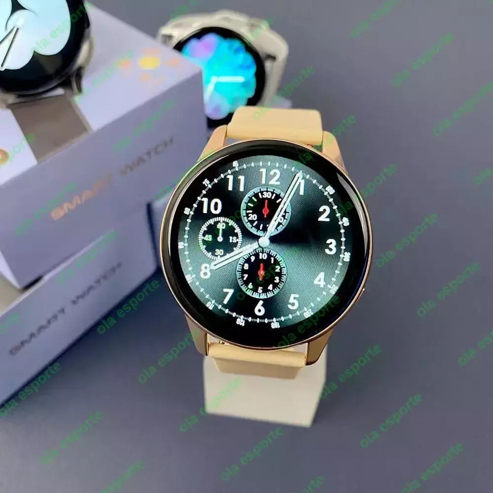 Samsung-Galaxy Smartwatch para homens e mulheres, monitoramento de saúde AMOLED, relógio impermeável, assistente de voz, chamada Bluetooth, relógio inteligente, 2022