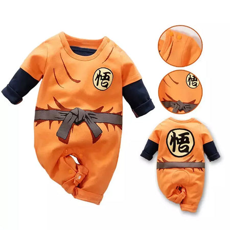 Bebê menina menino traje anime roupas recém-nascidos macacão infantil luffy akatsuki vegeta cosplay macacão da criança traje de halloween 0-18m