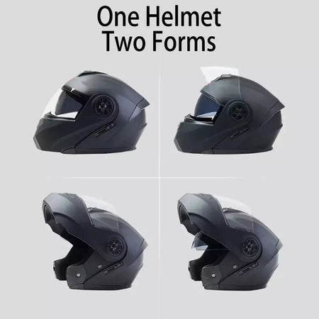DOT Aprovado Capacete de corrida de motocicleta, lente dupla legal, cara cheia, piloto quente, modular, inverno
