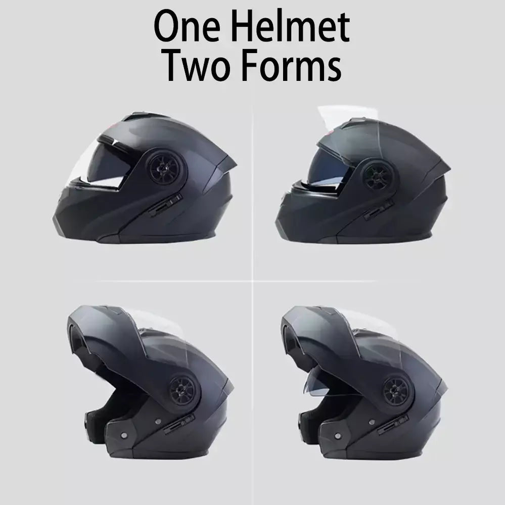 DOT Aprovado Capacete de corrida de motocicleta, lente dupla legal, cara cheia, piloto quente, modular, inverno