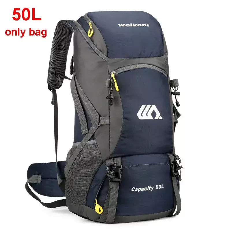 50l mochila de viagem acampamento dos homens grande caminhadas saco turista à prova dwaterproof água esportes ao ar livre escalada montanhismo saco bagagem