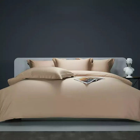 Twin único duplo rainha rei conjunto de cama cor sólida 1000tc algodão egípcio conjunto capa edredão folha lençol fronhas
