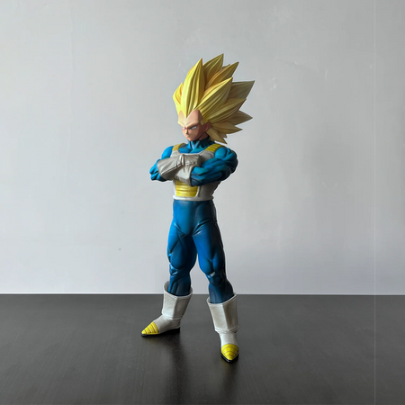 Vf em estoque 33cm dragon ball z ssj3 vegeta modelo super saiyan 3 vegeta figura de ação estátua modelo colecionável brinquedo presente