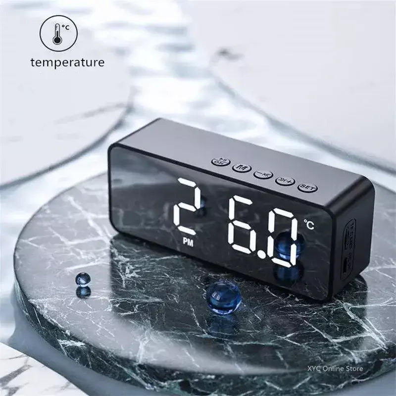 Altifalante Sem Fio Bluetooth Pequeno Mini Despertador Canhão Portátil Mini Voz Transmita o Cartão Insert Veicular Sistema De Áudio W