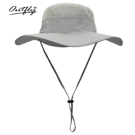 Chapéu de balde para homens e mulheres, protetor solar de pescador, Chapéu Panamá Sol, Rede Respirável de Pesca, Chapéu Grande de Secagem Rápida, Chapéu Caminhada