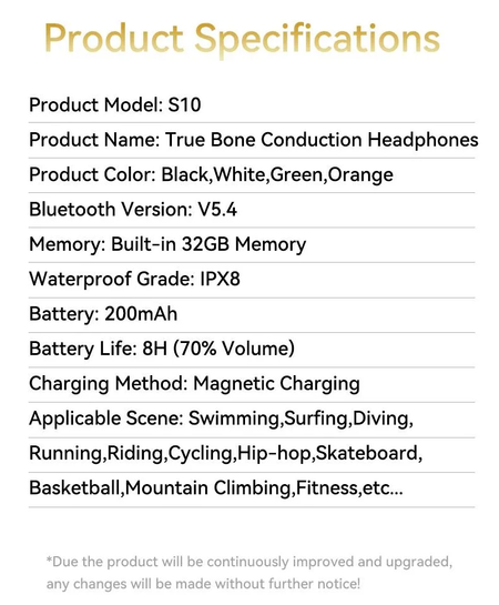 Xiaomi ipx8 à prova dwaterproof água natação condução óssea fone de ouvido bluetooth baixo sem fio mp3 player ciclismo fitness fone