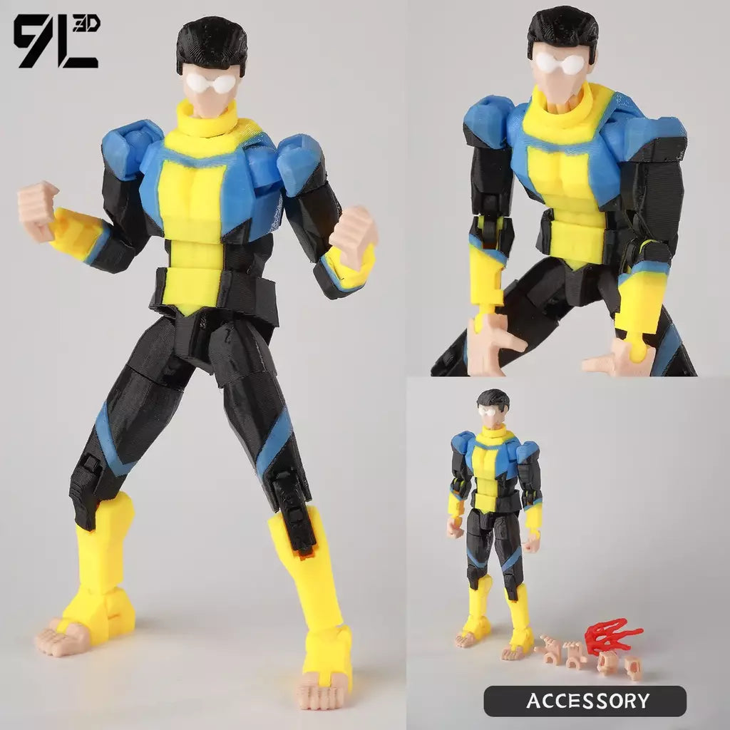 9l3d impresso invincible menino lucky13 manequim13 conquistar lex allen super-heróis anime brinquedos figuras de ação manequim modelo ornamentos