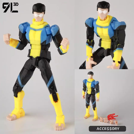 9l3d impresso invincible menino lucky13 manequim13 conquistar lex allen super-heróis anime brinquedos figuras de ação manequim modelo ornamentos