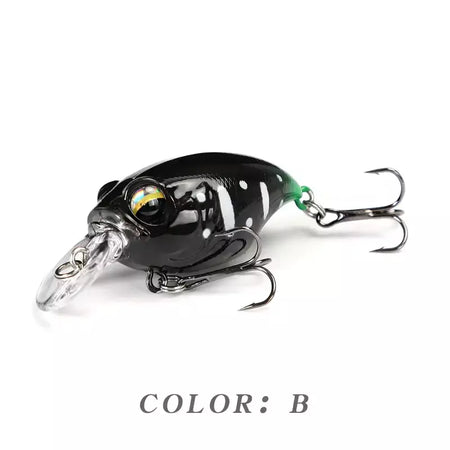 38mm 8g topwater mini crankbait isca de pesca flutuante wobbler isca dura artificial para pique walleye baixo plástico swimbait enfrentar