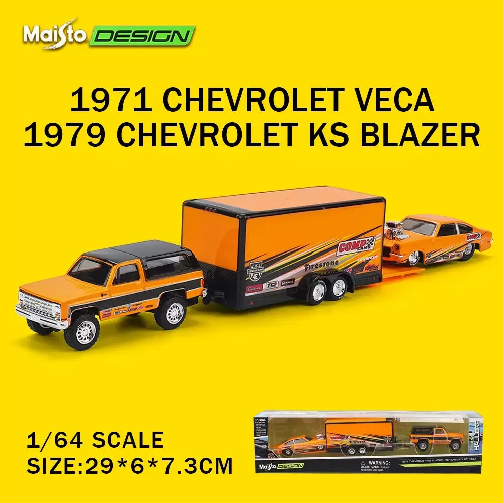 Maisto 1:64 1993 Chevrolet 454 SS PICK UP Fabricação de fundição de transporte Modelo de reboque Modelo de simulação Coleção de carros em liga