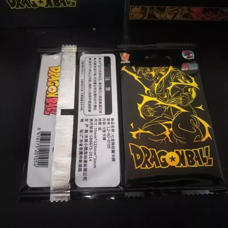 Cartão de edição comemorativa de Dragon Ball esconde ouro preto SSP anime genuíno em torno de cartão de brinquedo do Rei Macaco cartão de coleção de anime