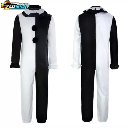 Arte o palhaço cosplay filme terrorífico 2 arte o palhaço cosplay traje macacão máscara trajes de halloween máscara para homens