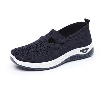 2025 tênis feminino respirável deslizamento em sapatos de caminhada malha baixa superior das mulheres sapatos vulcanizados sola macia sapatos femininos leves