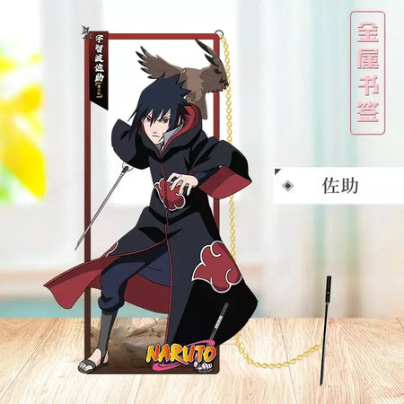Naruto anime japonês periféricos metal artesanato marcador ornamentos de mesa colecionáveis presente de aniversário criativo para namorado menino brinquedo