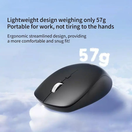 Mouse sem fio Lenovo Business Office Mouse silencioso Design ergonômico compatível com múltiplas plataformas Conexão 2,4g, fonte de alimentação de bateria seca de 1,5V, o produto não inclui baterias