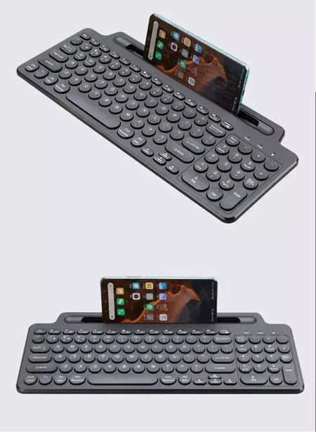 Teclado bluetooth duplo tri-modo bt5.0 3.0 2.4g teclado sem fio com touchpad teclado para jogos com slot para cartão para laptop tablet