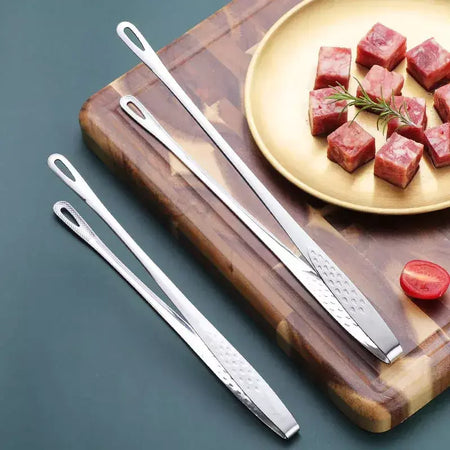 Pinças de cozinha para churrasco, pinças para cozinhar, aço inoxidável, carne, alimentos, clipe, buffet, ferramentas para churrasco, utensílios de cozinha para casa
