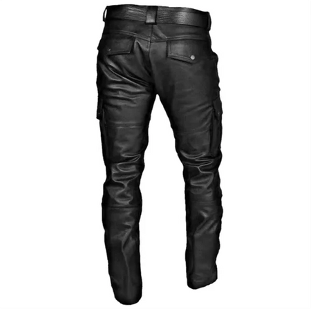 Novos Homens Calças De Couro Preto/Vermelho/Marrom Moda Masculina Dança Festa Calças Casuais Tamanho Grande 5XL