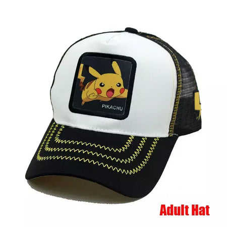 Anime figura pokemon boné de beisebol pikachu chapéu ajustável pokemon cosplay hip hop dos desenhos animados chapéus adultos menino menina crianças presentes aniversário