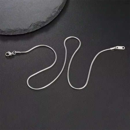 My Shape Rodada Cobra Cadeia Colar para Mulheres Homens Aço Inoxidável Link Cadeia 0.9mm 1.2mm 2mm Cadeia Gargantilha Moda Jóias Presentes
