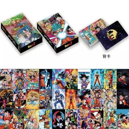 30 pçs dragon ballz lomo cartões photocard dupla face super saiyan goku impressão álbum de fotos cartão coleção cartões postais presentes engraçados