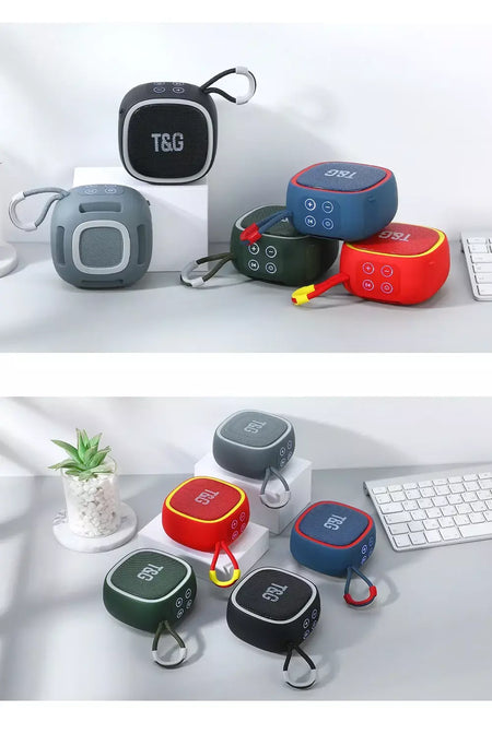 Alto-falante bluetooth tg659 mini alto-falantes portáteis sem fio poderosos tws bt 5.3 caixa de som alto-falante de alta fidelidade suporta cartão tf rádio