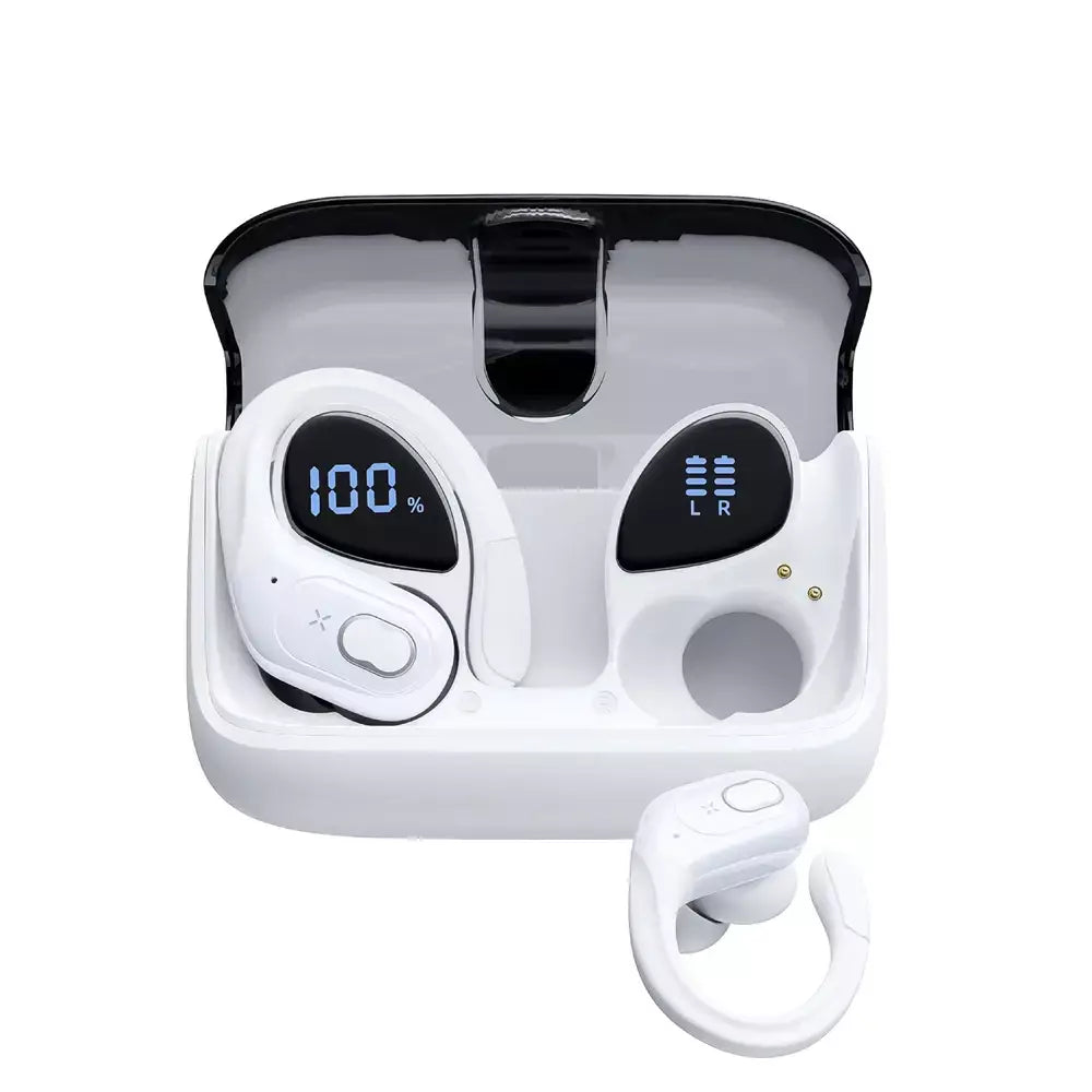 Fones de ouvido sem fio em fones de ouvido bluetooth 5.4 alta fidelidade baixo sem fio led toque mãos-livres cancelamento de ruído