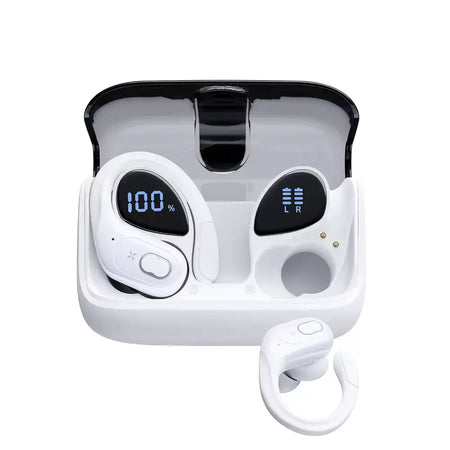 Fones de ouvido sem fio em fones de ouvido bluetooth 5.4 alta fidelidade baixo sem fio led toque mãos-livres cancelamento de ruído