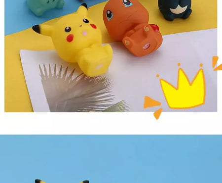 Pokemon pikachu figuras banheiro banho chuveiro do bebê crianças jogar brinquedos de banho de água para crianças aspersão chuveiro natação brinquedos de água