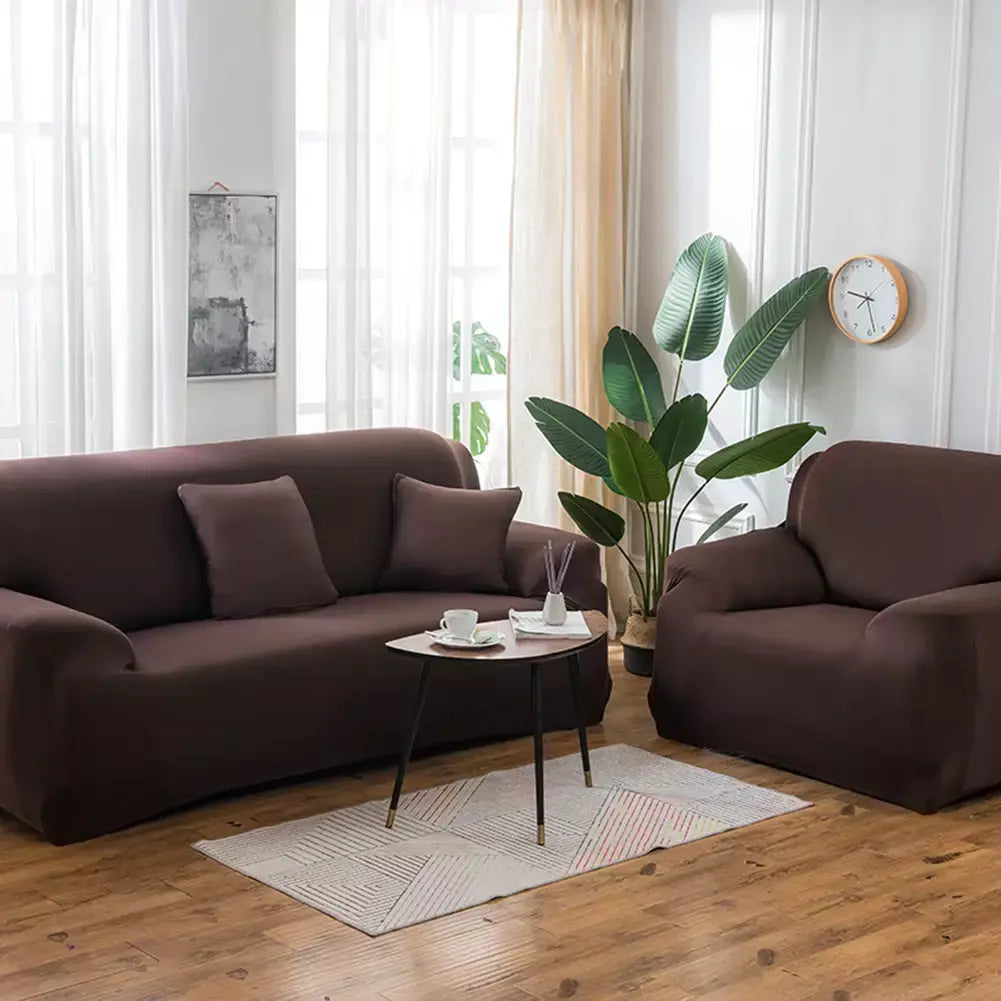 Capas de Sofá Elásticas Monocromáticas para Sala, Espessamento Slipcovers de Canto Seccional, Capa de Sofá, Forma L, Precisa comprar 2Pcs Cover