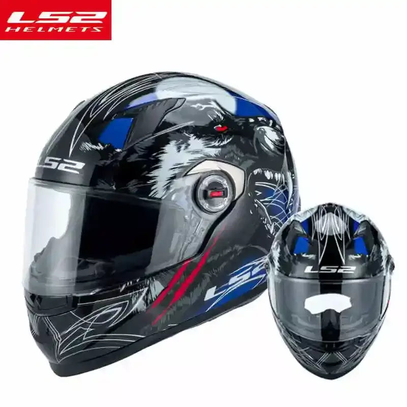 Ls2 rosto cheio capacete da motocicleta das mulheres dos homens capacete de motocross de alta resistência abs escudo 3c aprovado acessórios da motocicleta ff358