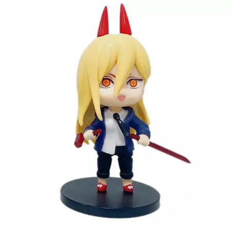 Nova motosserra homem kuromi power estatuetas de ação anime figura motosserra homem estatueta de energia para crianças brinquedos presentes de natal