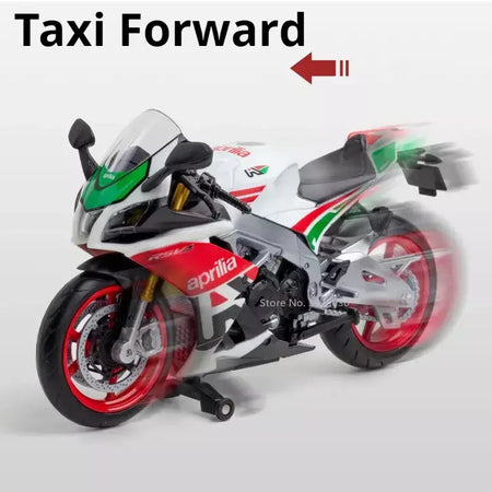 1:12 apulia rsv4 suzuki gsx liga modelo de carro da motocicleta brinquedos diecast roda dianteira direção suspensão da roda traseira presentes das crianças