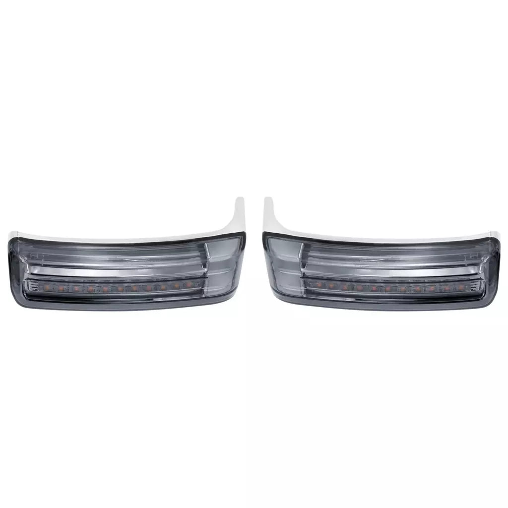 Alforje led para motocicleta, lâmpada de giro, luzes de freio para harley touring road king 97-2022 electra street glide cvo limitado
