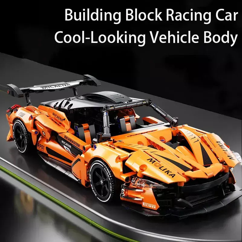 2025 novo 1200 pçs mclaren esportes carro blocos de construção conjunto 1:14 escala kit modelo carro corrida para crianças adulto veículo corrida brinquedos presentes