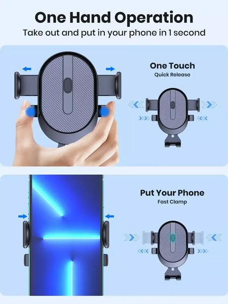 Suporte do telefone móvel do carro saída de ventilação de ar clipe gancho sensor gravidade suporte do carro triângulo gravidade fosco gps suporte para todos os celulares