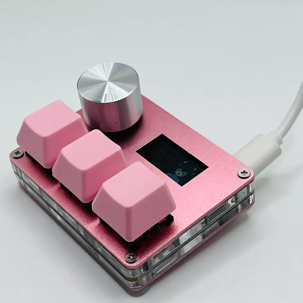 Pink SayoDevice OSU O3C Rápido Gatilho Hall Switches Wooting Vermelho Magnético Switches Teclado Com Botão Tela Copiar Colar Shotcut