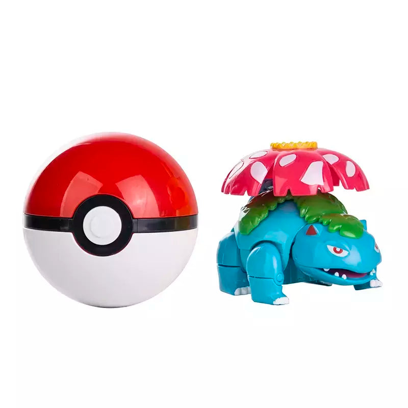 Sobre pokemon anime figura charizard pikachu gyados bolso monstro figura pokeball ação deformação brinquedo modelo crianças presente
