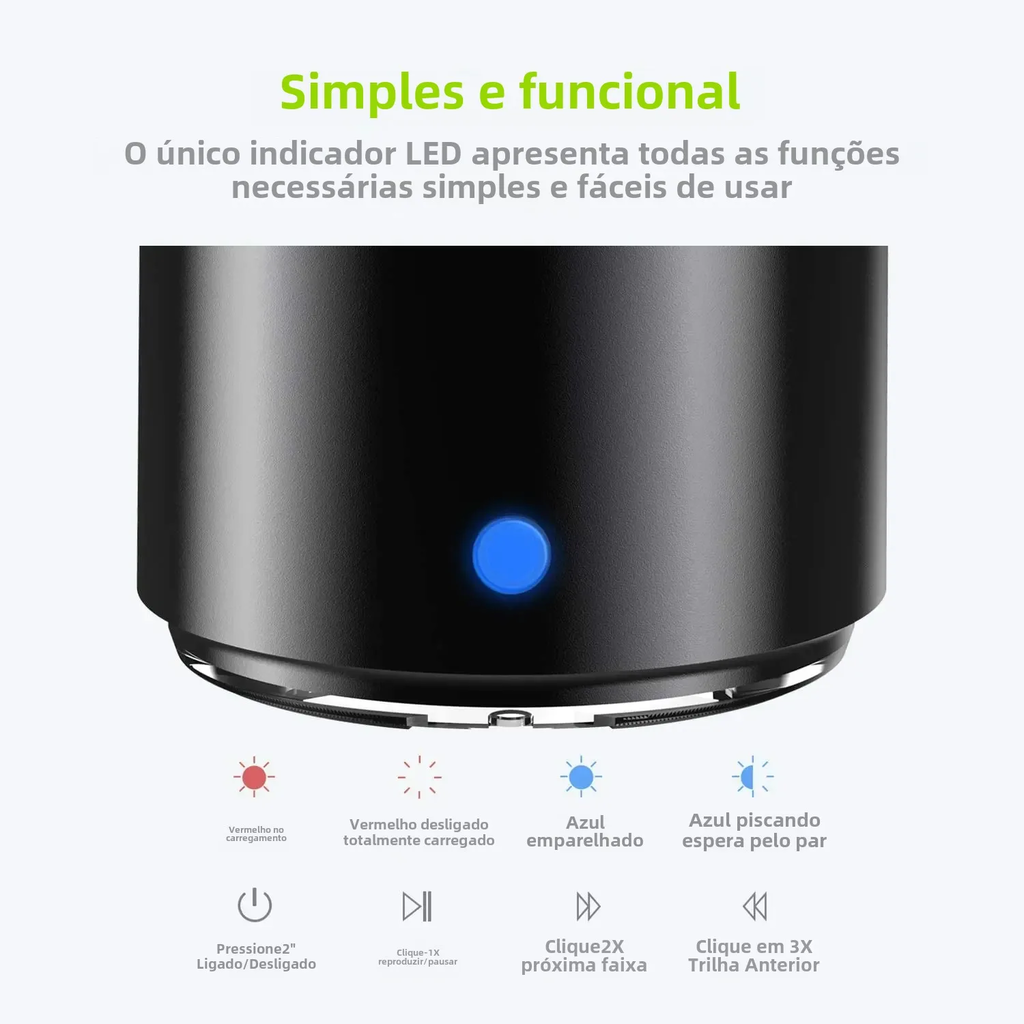 EWA A106 Pro Mini alto-falante Bluetooth com radiador de graves personalizado, IPX7 à prova d'água, alto-falantes super portáteis, estojo de viagem embalado