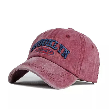 Boné de beisebol para quatro temporadas masculino e feminino, casual retrô lavado de algodão, bordado snapback, proteção solar unissex, verão, 4 estações