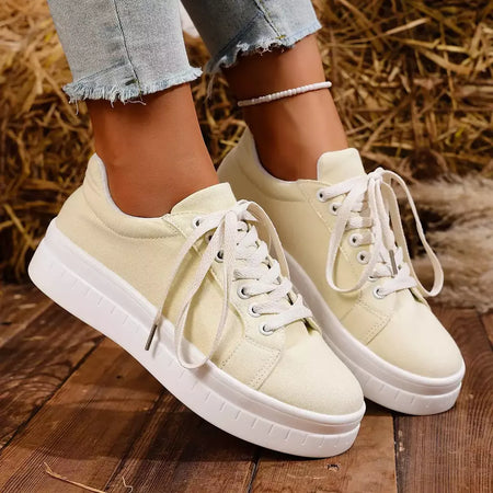 Mulheres tênis 2025 nova moda sapatos casuais femme verão designer tênis feminino rendas até plataforma tênis esporte sapatos femininos