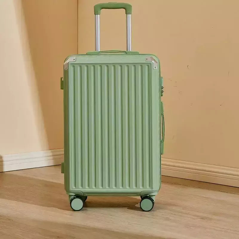 Mala de alumínio do curso do quadro, portador de bagagem, caixa do trole, cabine de transporte, 20 "24" 28";;VERDADEIRO;;"A09White suitcase,28 Inch