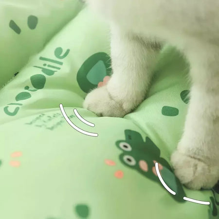 Madden verão resfriamento pet gato cama almofada de gelo cão dormir tapete quadrado para filhote de cachorro cães gatos canil para animais de estimação qualidade superior fresco frio