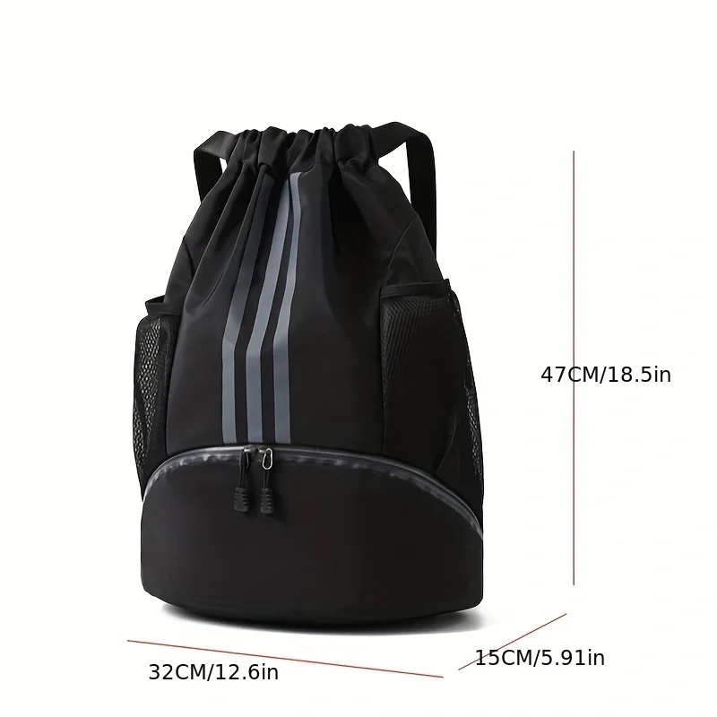 Saco de ginásio mochila de fitness das mulheres dos homens basquete mochila ao ar livre futebol sacos de armazenamento treinamento cordão esportes mochila
