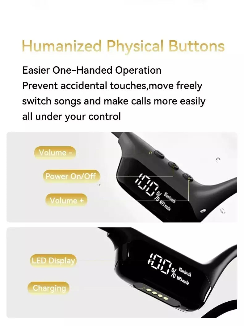 Xiaomi ipx8 à prova dwaterproof água natação condução óssea fone de ouvido bluetooth baixo sem fio mp3 player ciclismo fitness fone