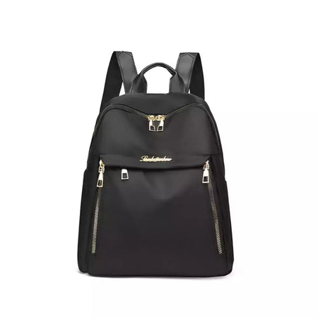 Simples Preto Grande Capacidade Mochilas para Mulheres, Bolsa de Viagem, Sólida Harajuku Student Schoolbag, Mochila Oxford, Unisex Bags