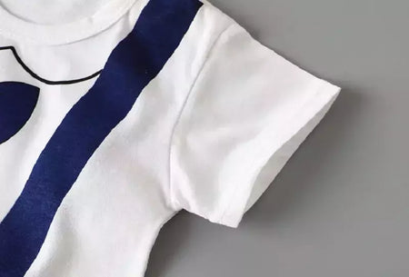 Macacão fino dos desenhos animados para bebês meninos e meninas, macacão de manga curta, macacão infantil recém-nascido, traje de verão, novo, 0-2 anos