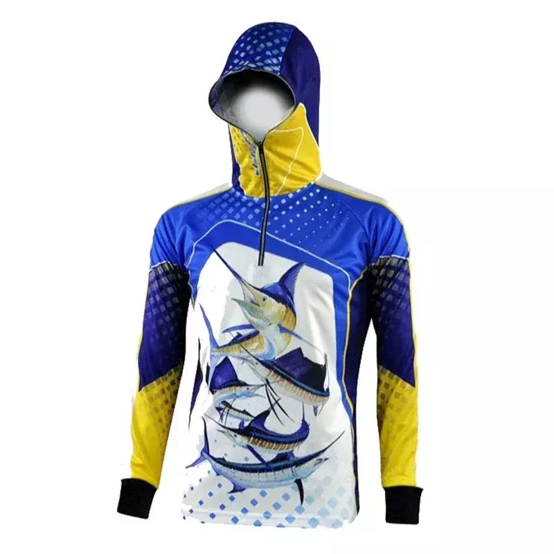 2025 sublimação meio zíper fino ajuste hoodie personalizado venda quente impressão camisa de pesca à prova ultravioleta torneio camisa de pesca